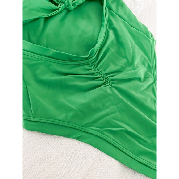 We are HAH | Pull Thru Swimsuit | Green with Envy | Sz S - Picture 8 of 13